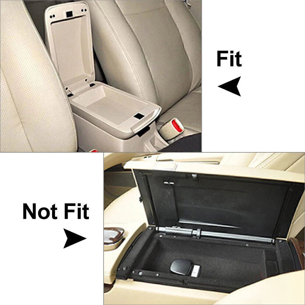Brown PU Memory Foam Console Armrest Box Cushion Pad Mat Set fit Car Auto SUV