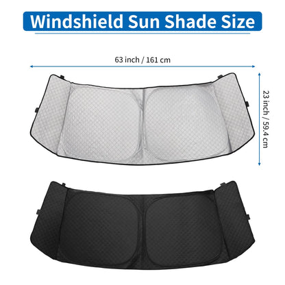 Car Window Cover Aluminum Film for Honda N-BOX JF5 JF6 Foldable Black (2011–2019)