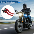 Adjustable Short Brake Clutch Levers 1 Pair for Kawasaki Z650 (2017–2023) Solid Red