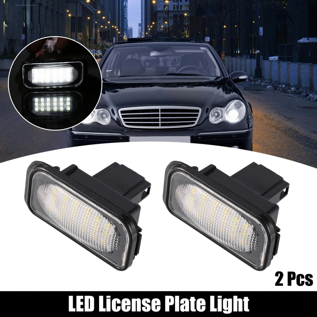 2 pcs LED License Plate Light White Light for Mercedes-Benz C Class (2005–2014)