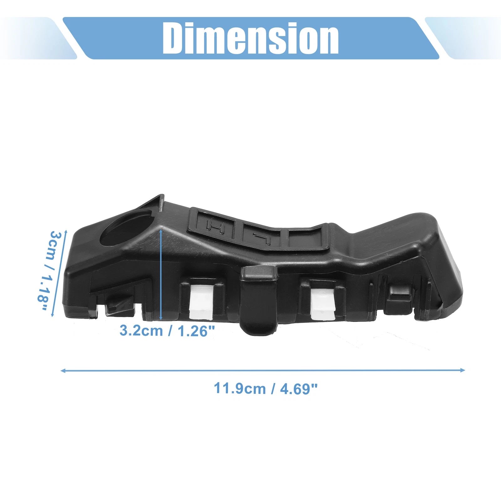 Front Bumper Brackets Pair Replacement for Hyundai Veloster (2012–2017)