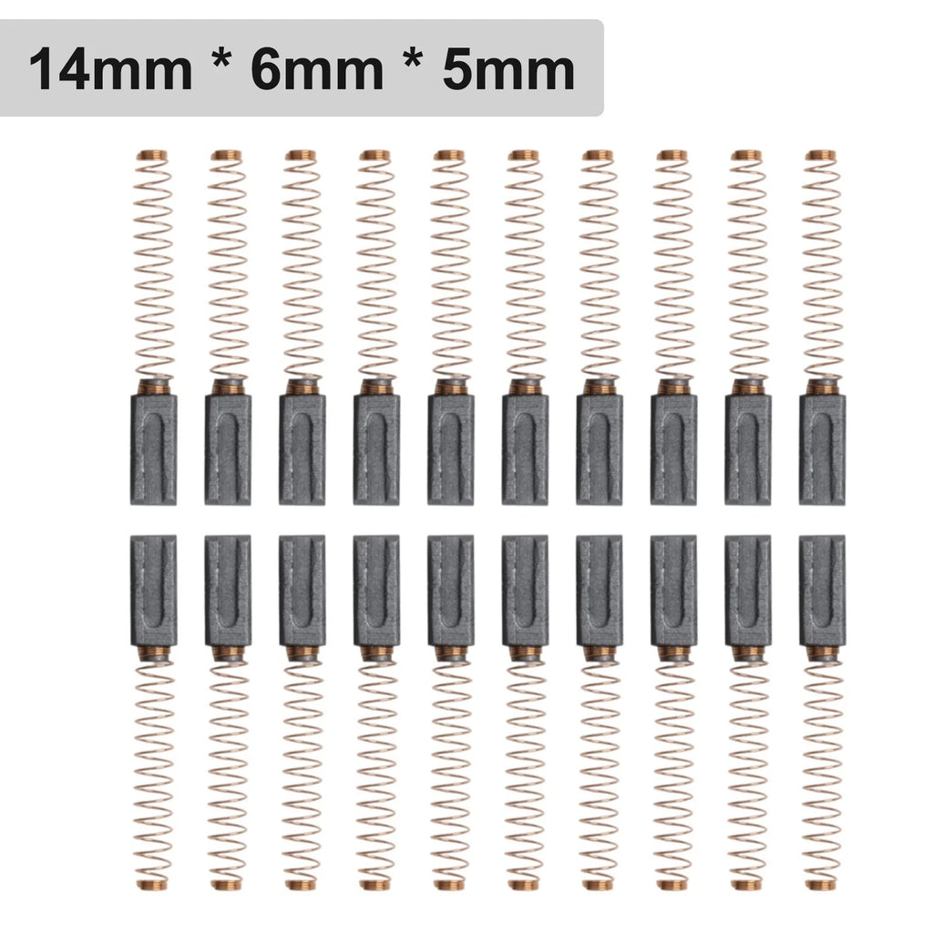 Set of 10 Carbon Brushes for Plastic Welding Machine