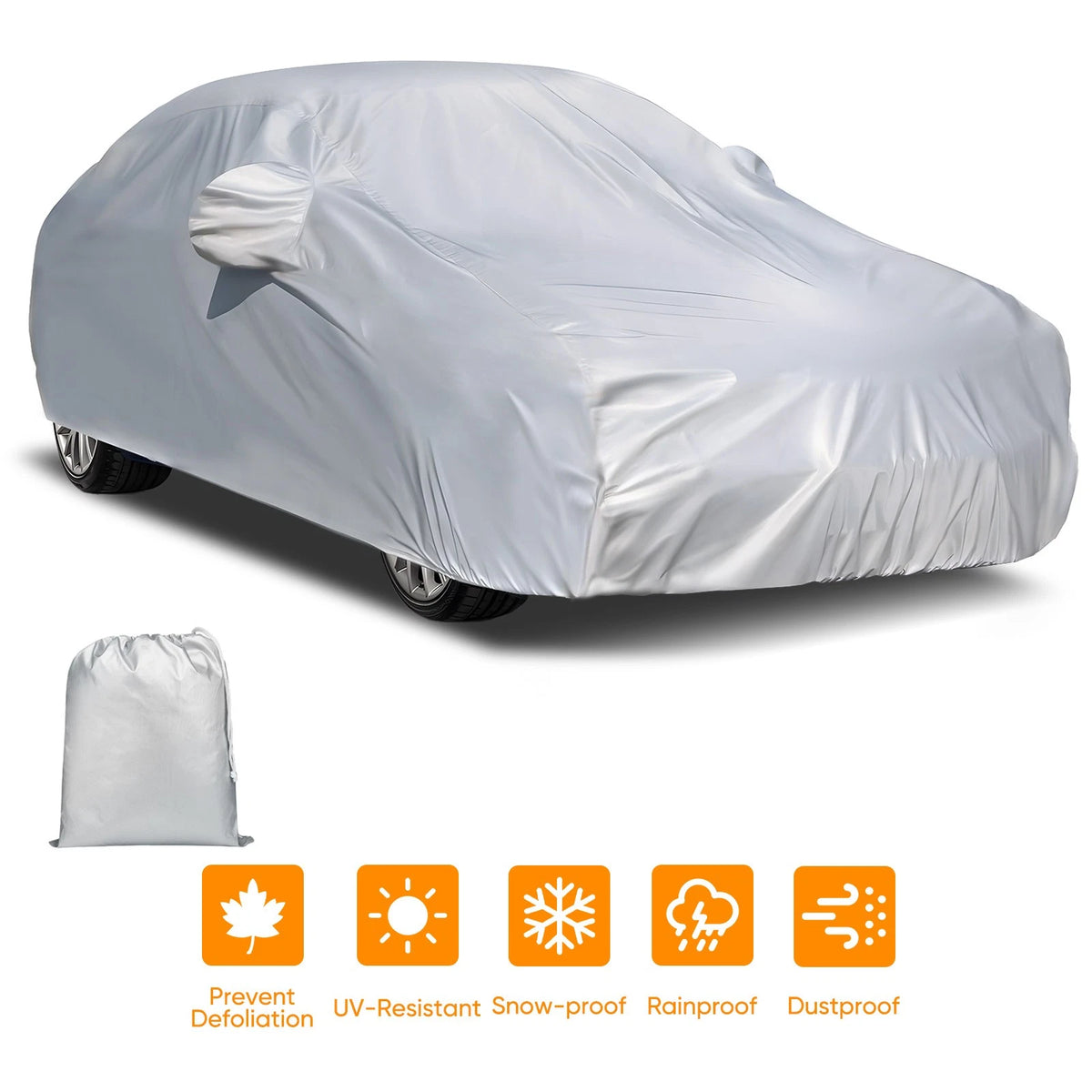 Car Cover for XL Full Sedan (Waterproof, Dust, Rain, Scratch Resistant)