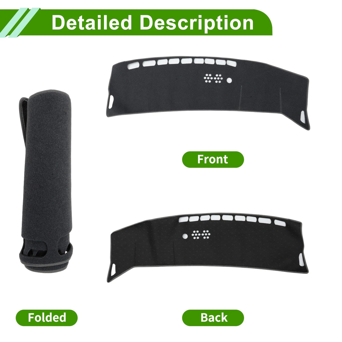 Dashboard Cover for Kia Niro (EV/PHEV/HEV) (2023–2025) Gray Polyester 1 Pc