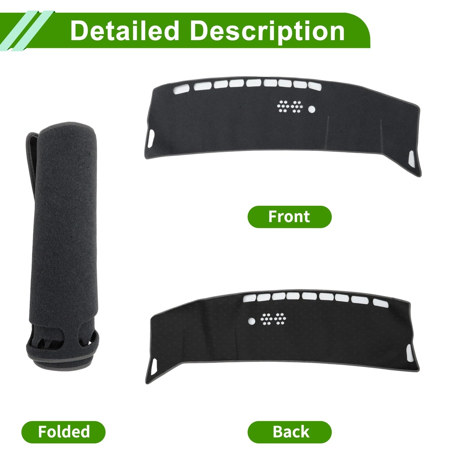 Dashboard Cover for Kia Niro (EV/PHEV/HEV) (2023–2025) Gray Polyester 1 Pc