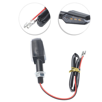 LED Motorcycle Turn Signal Lights Two Sided Design Fits Most Motorcycles