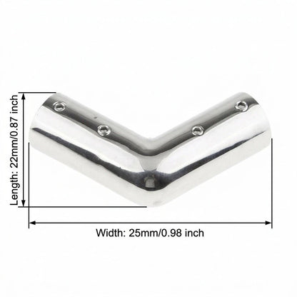 2-Way 316 Stainless Steel Pipe Elbow 22/25mm 110 Degree for Marine Applications