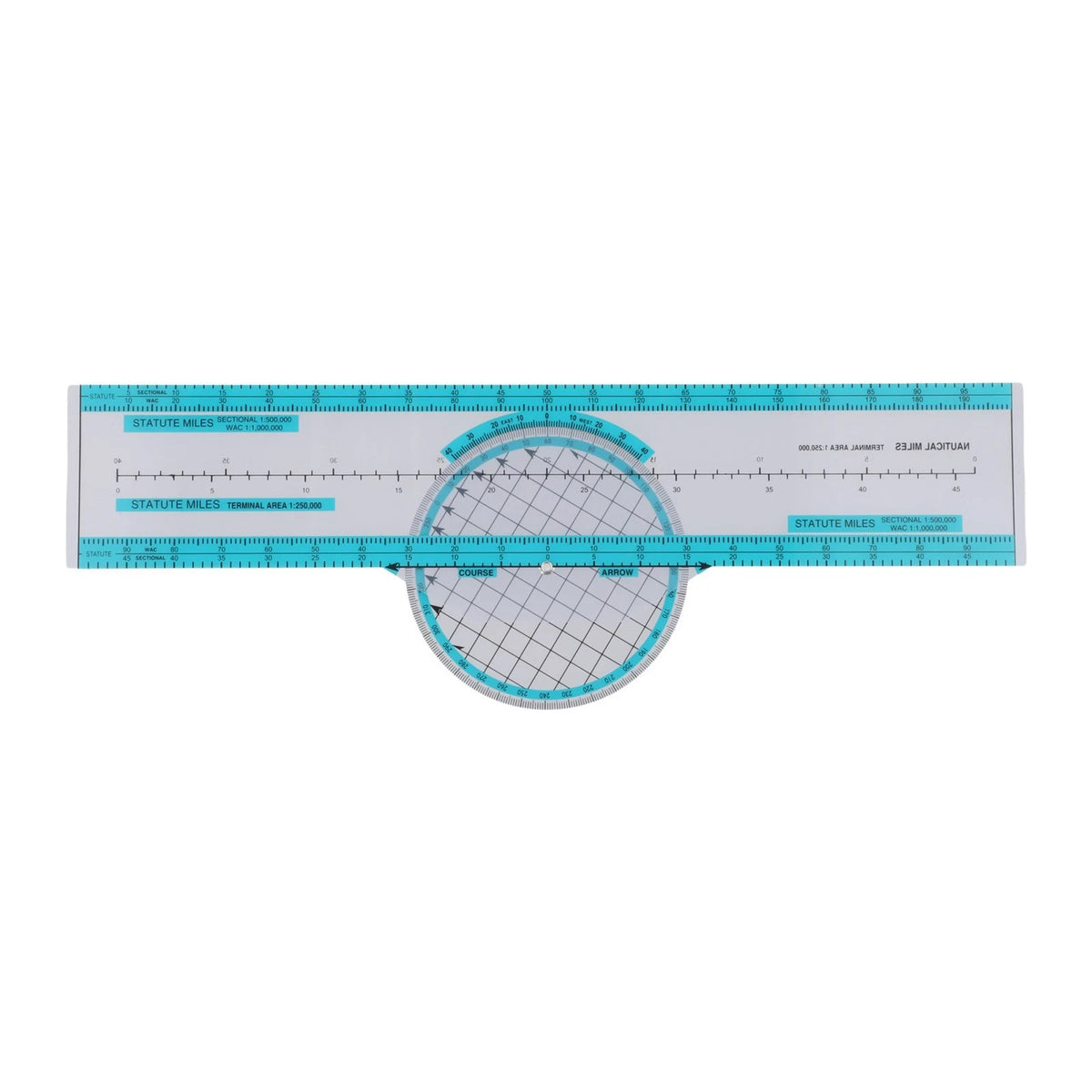 Lightweight Plastic Aviation Plotter for Student Pilots