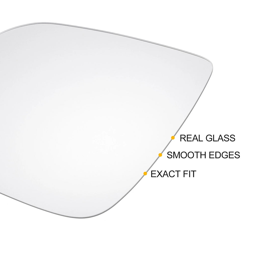 Left Side Heated White Mirror Glass for Audi Q5 (2008–2016)