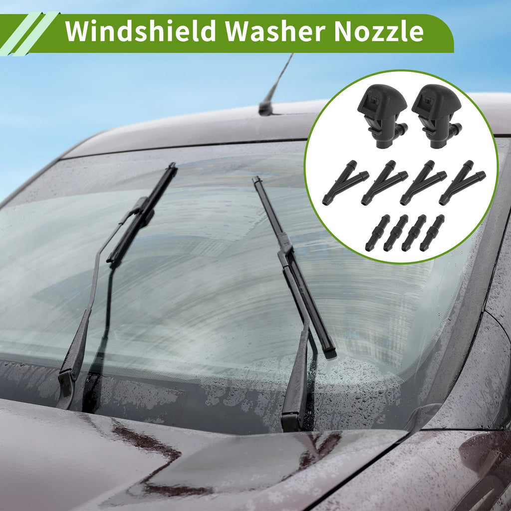 Windshield Washer Nozzle with Hose Connector for Honda