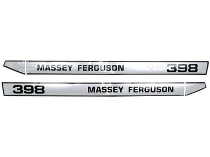Bonnet Decal Set for Massey Ferguson 398