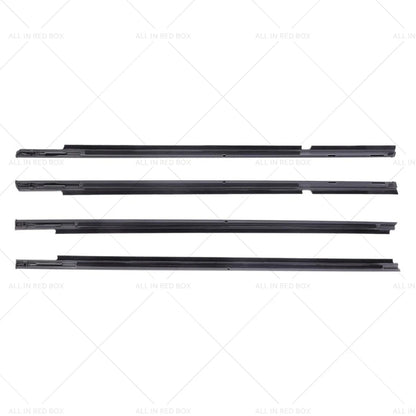 4X Window Weatherstrips Trim Belt Set for Mitsubishi Lancer (2008–2017)