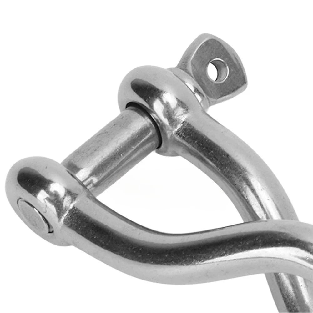 Heavy Duty Twisted Clevis Shackle 316 Stainless Steel for Boat Chain Attachment