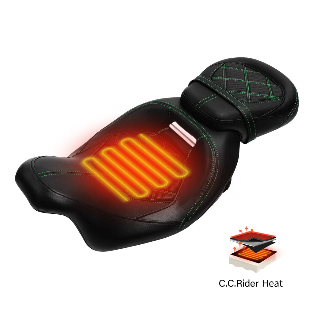 Heated Low-Profile Seats for Harley CVO Road Glide (2009–2023)