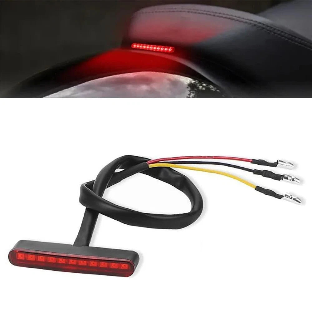 Universal LED Rear Tail Running Stop Mini Strip Brake Light For Motorcycle ATV