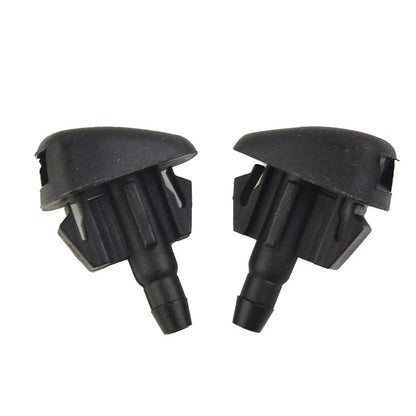 2Pcs Windshield Wiper Washer Nozzle Part Brand New Black EC01-67-50YA