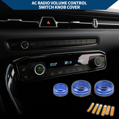 AC Radio Volume Switch Knob Cover Ring Replacement for Toyota Supra (2018–2022)