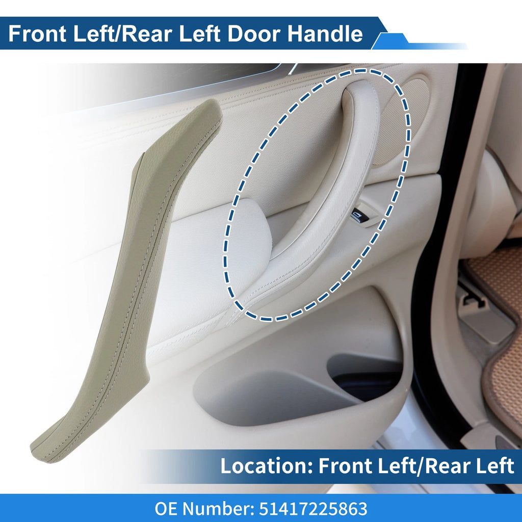 Inner Door Panel Handle Replacement for BMW F10 F11 F18 (2010–2017) Beige