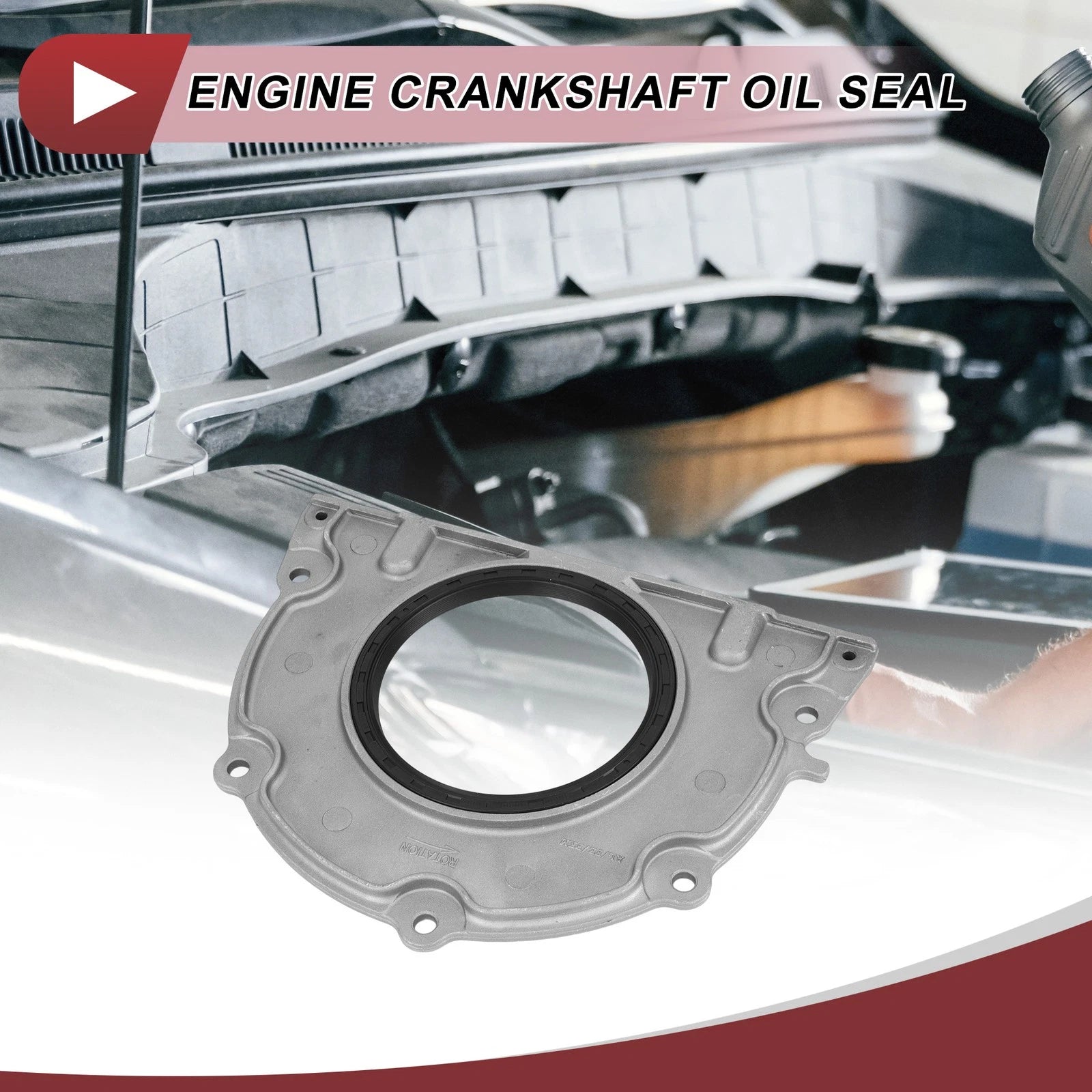 Crankshaft Oil Seal with Flange Replacement for Cadillac Buick Chevy (2000–2019)