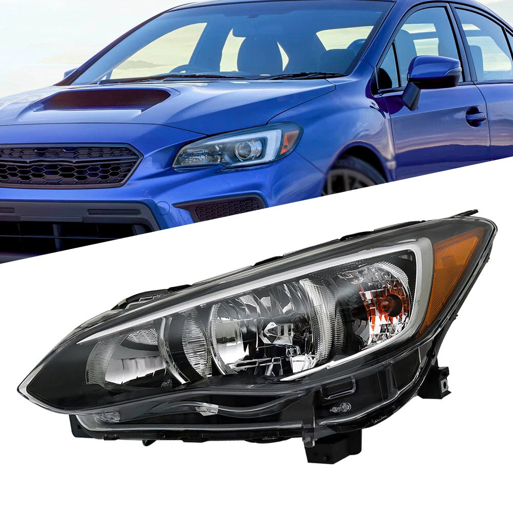 Headlight for Subaru Impreza/Crosstrek (2017–2018) Driver Left Halogen Chrome