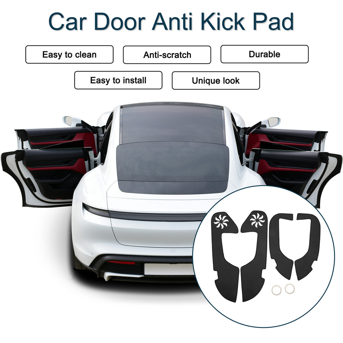 Car Door Anti Kick Pad Sticker Protector Set for Lexus ES 2019–2024