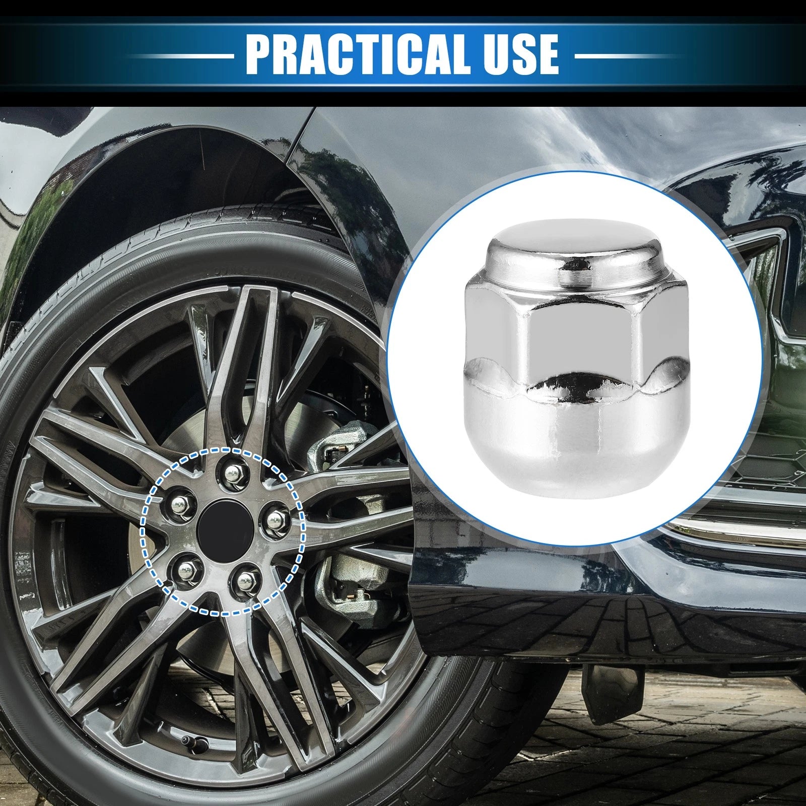 Wheel Lug Nuts Set (5) Replacement for Honda Odyssey Pilot M14x1.5 (2005–2018)