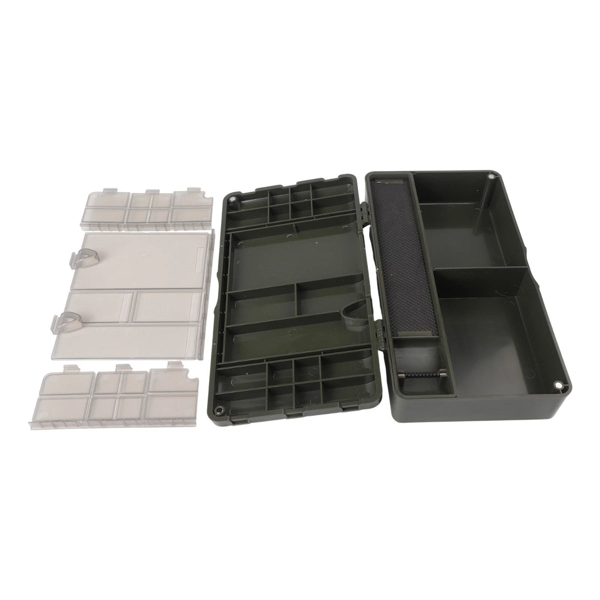 Spacious Carp Fishing Tackle Box with Rig Pins for Fishing Accessories
