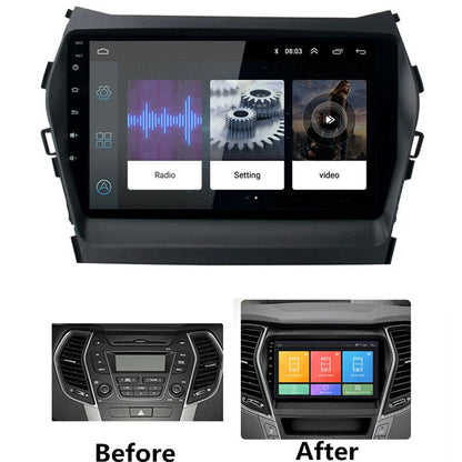 9" Android 9.1 Car Stereo GPS Media Player for Hyundai Santa Fe (2013–2017)