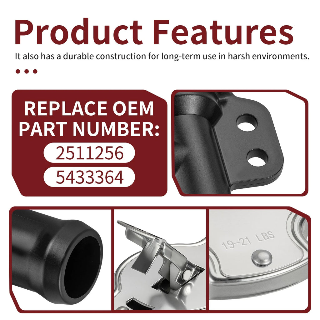 Coolant Filler Neck w/ Cap for Polaris Snowmobile 440 500 600 700 XC Classic (1996–2004)