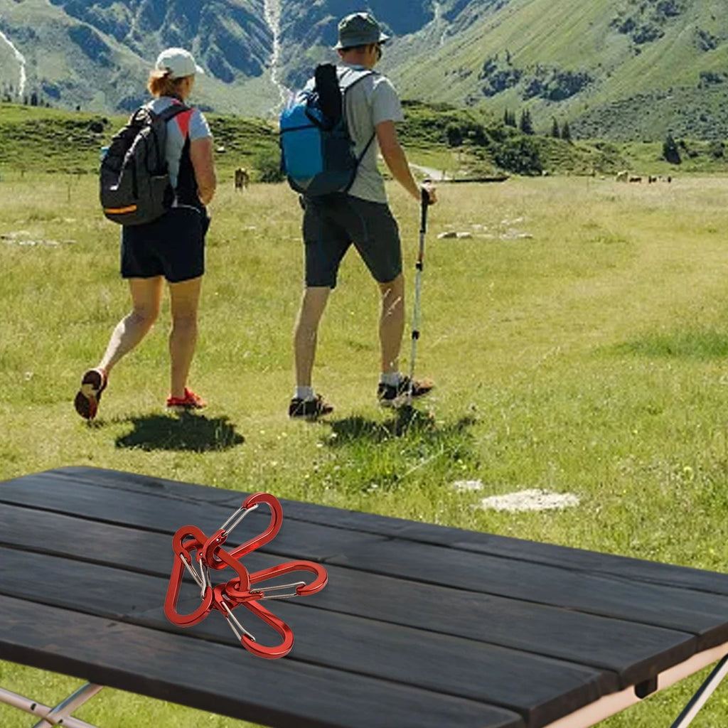 Lightweight Aluminum Carabiner Clips for Universal Use