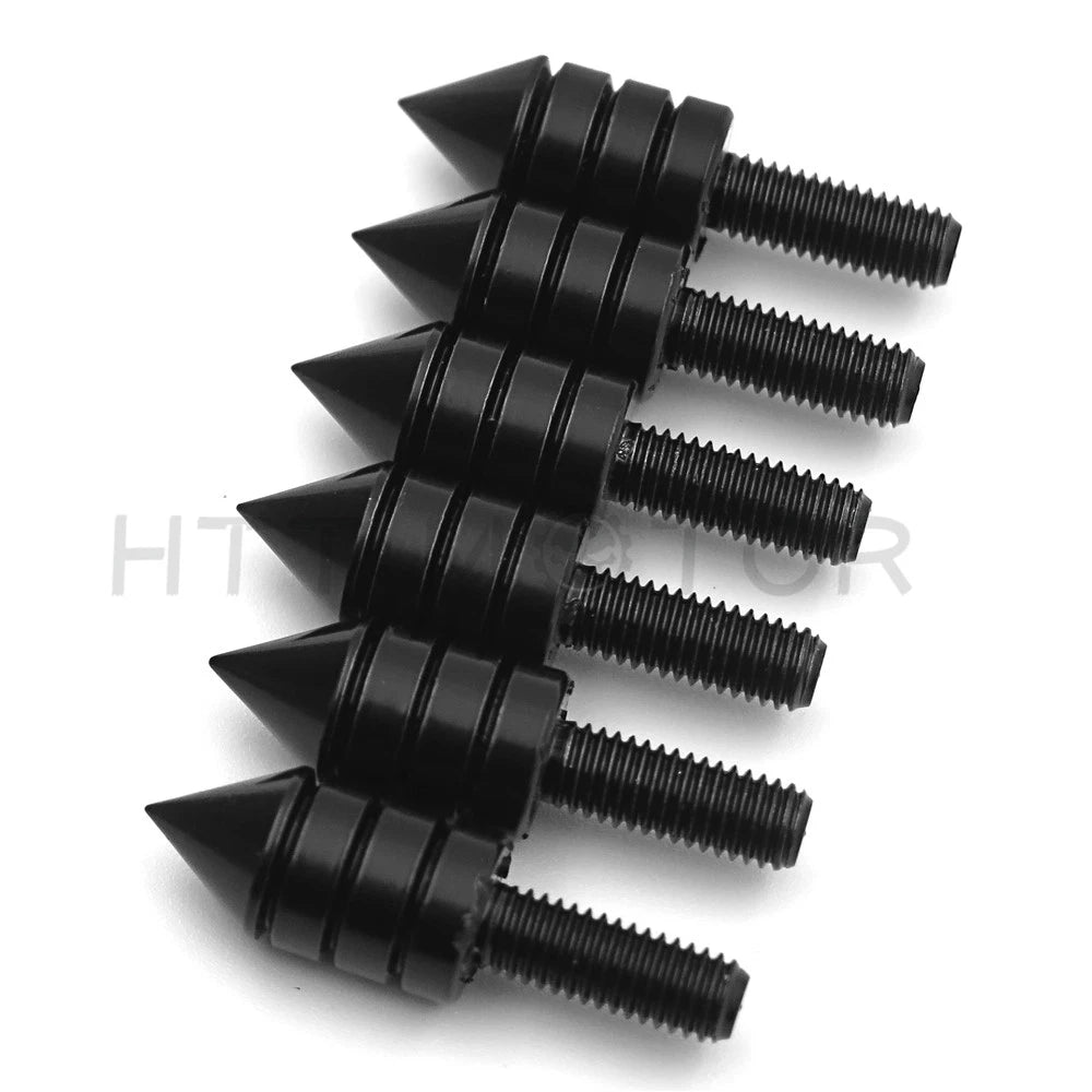 Windscreen Bolt Kit for Motorcycle (Black SPIKE)