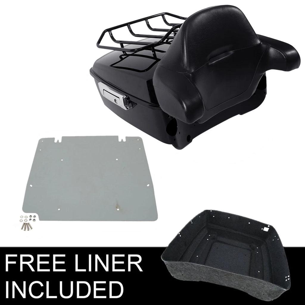 Trunk Rack Backrest Pad Base Plate for Harley Touring (2014–2026)
