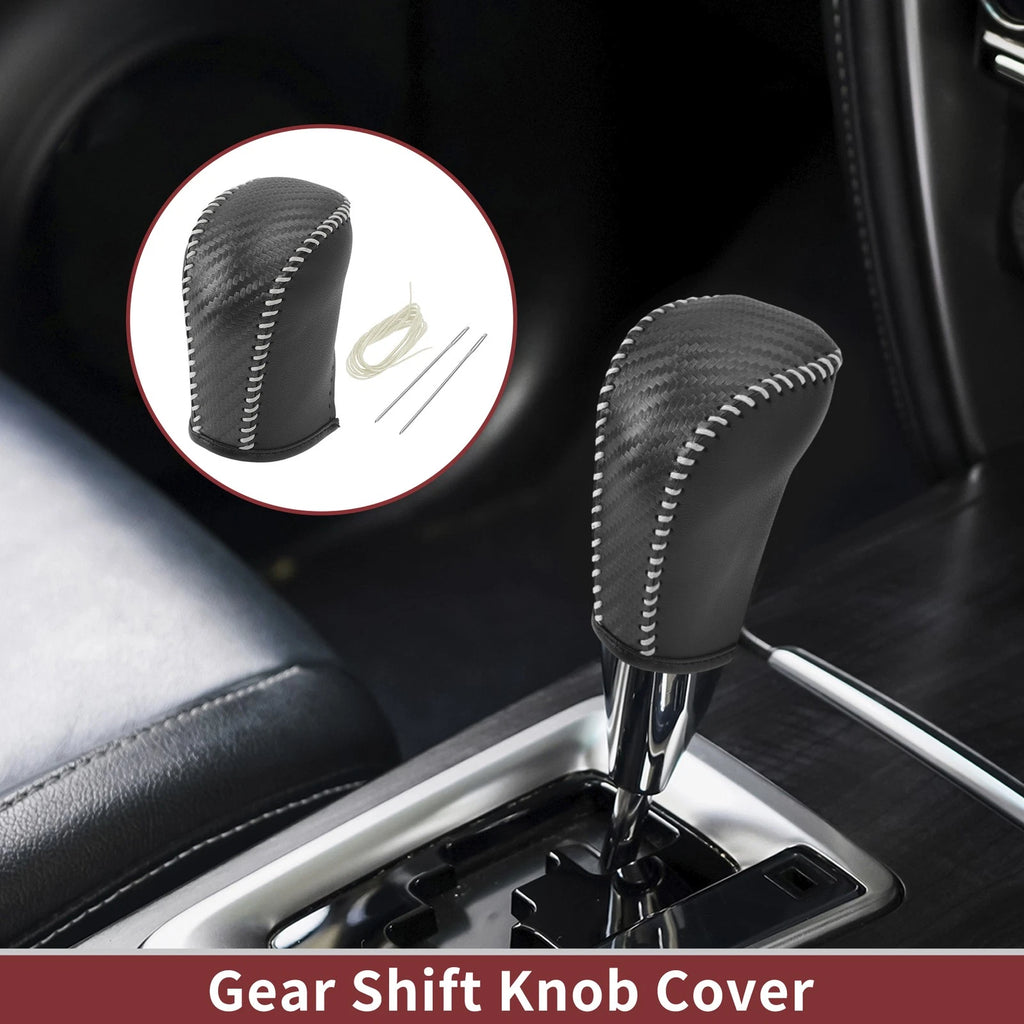Gear Shift Knob Cover Replacement for Subaru Forester (2006–2012) Black Beige