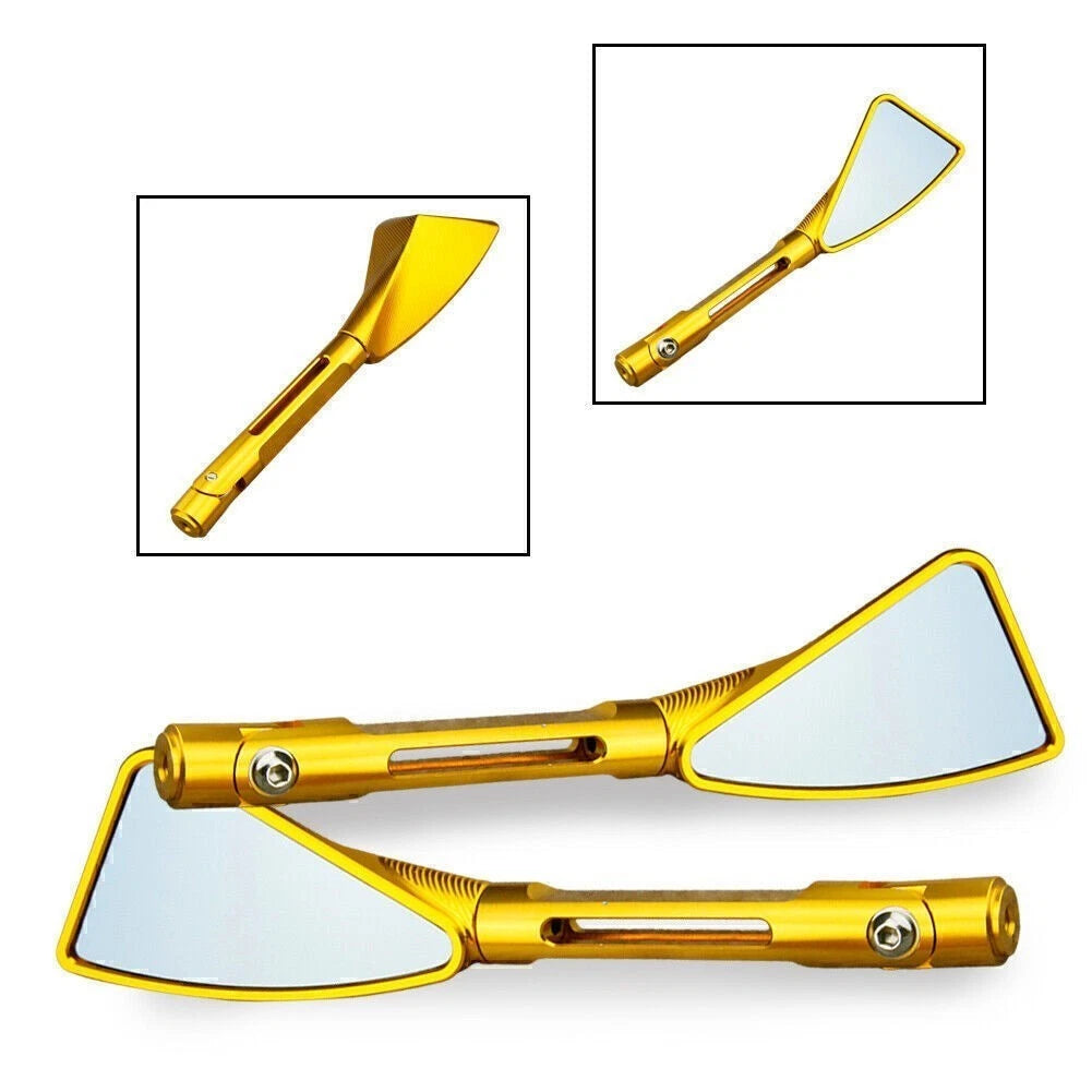 CNC Side Rearview Mirrors for Ducati Honda Yamaha Suzuki (Universal Fit)