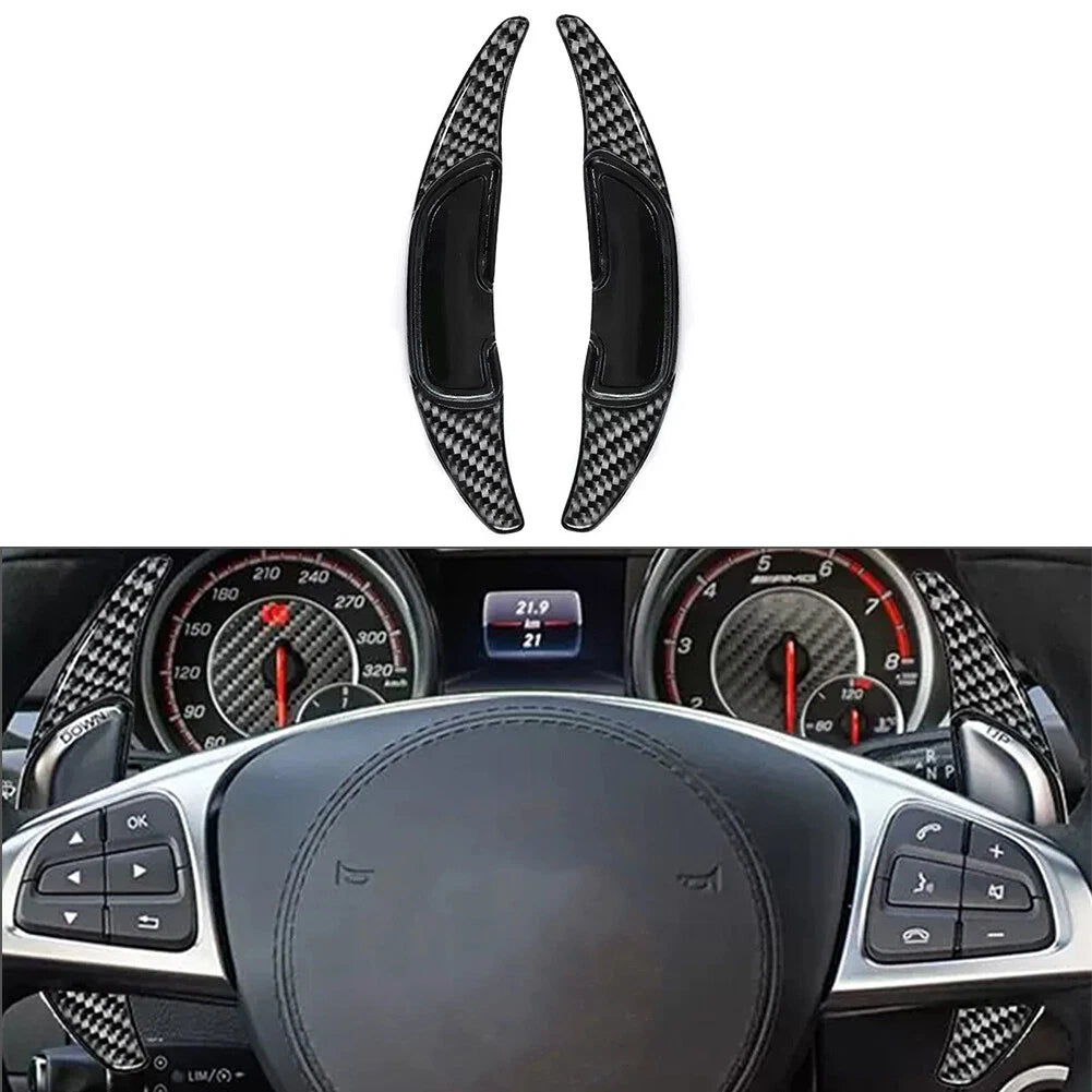Steering Wheel Shift Paddle Extensions for Mercedes Benz C43 C63 E63 GLC63 (2017–2021)