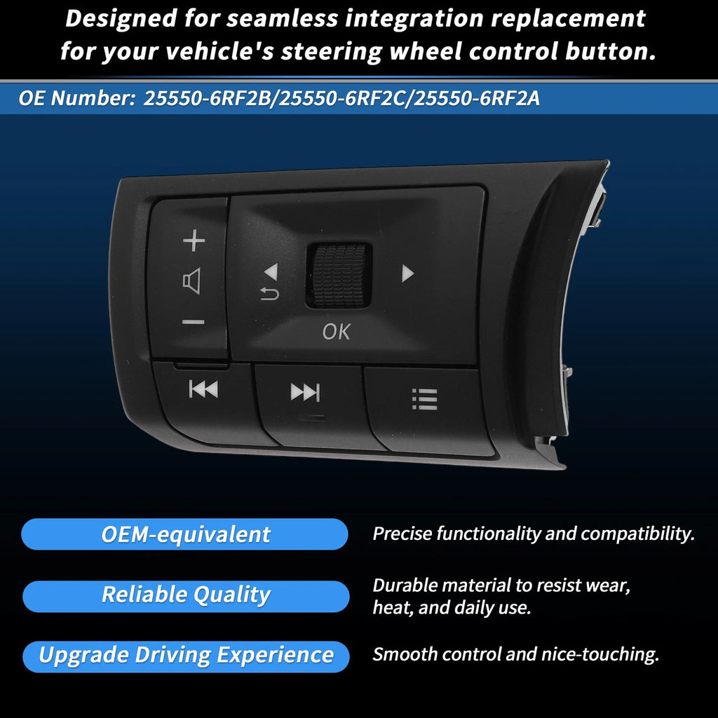 Cruise Control Rocker Switch Button for Nissan Rogue Pathfinder (2014–2020)