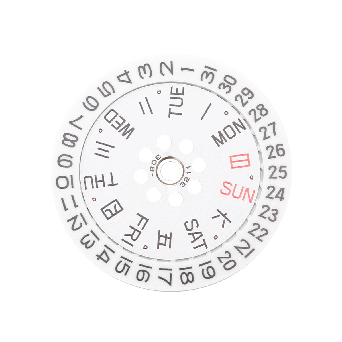 Watch Movement Week Calendar Dial Set for 8200 8205