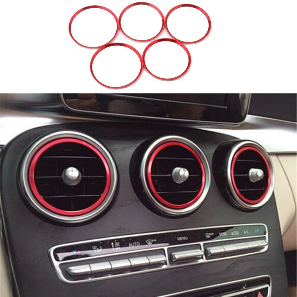 5PCS Air Vent Rings for Mercedes-Benz A Class B Class