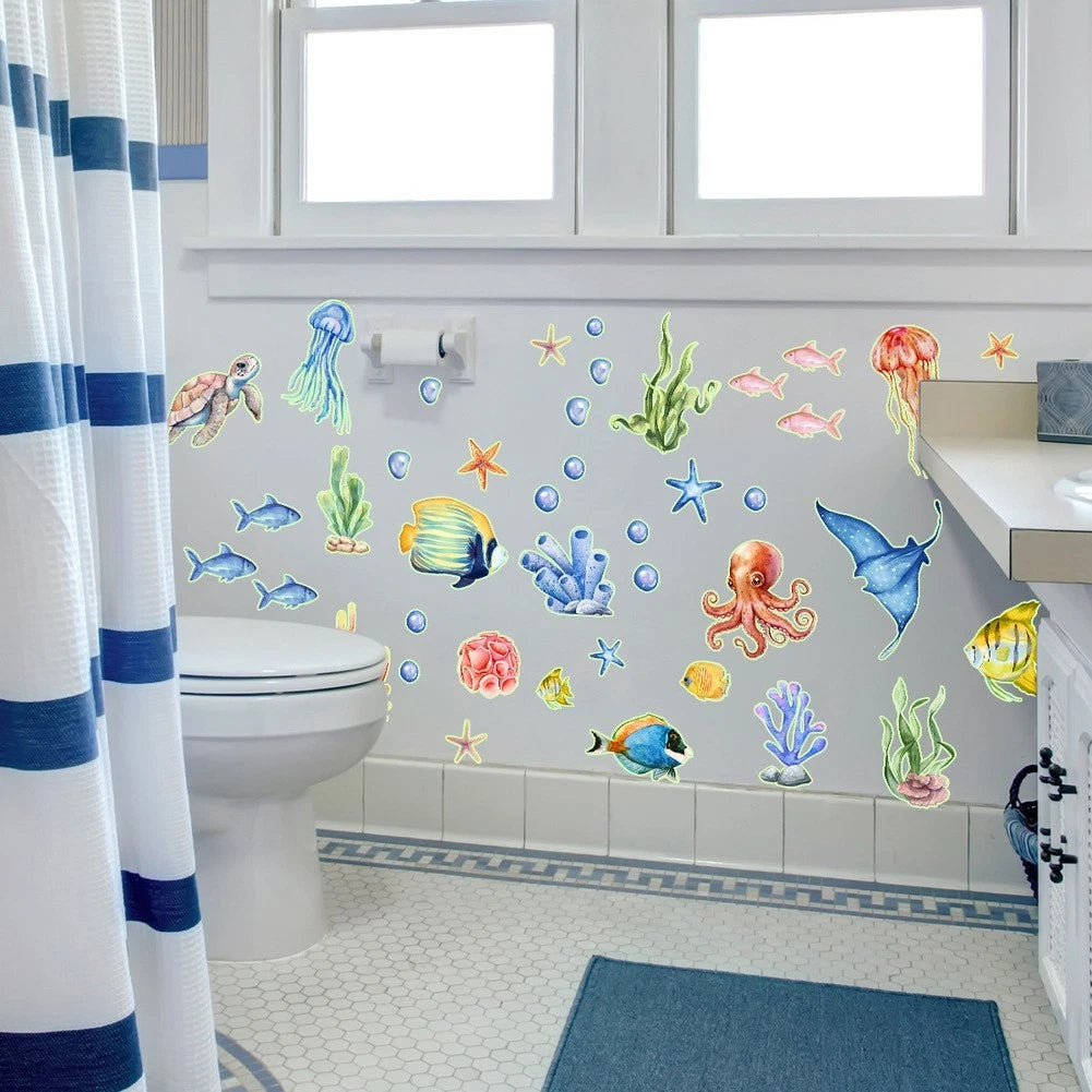 Glow Stickers for Creative Spaces (Underwater World)