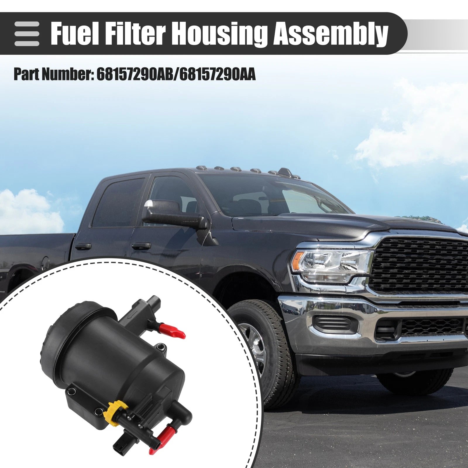 Fuel Filter Housing Assembly for Dodge Ram Pickup (2013–2018)