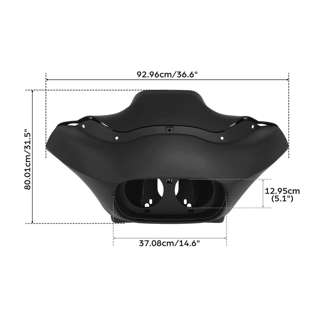 Matt Inner Outer Fairing & Windshield & Trim for Harley Road Glide (2004–2013)