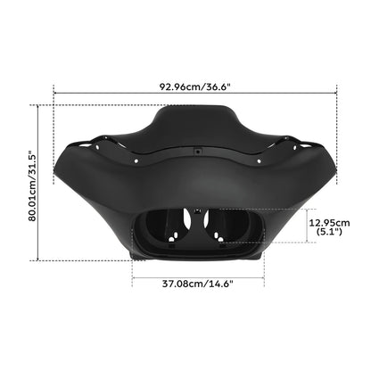 Matt Inner Outer Fairing & Windshield & Trim for Harley Road Glide (2004–2013)