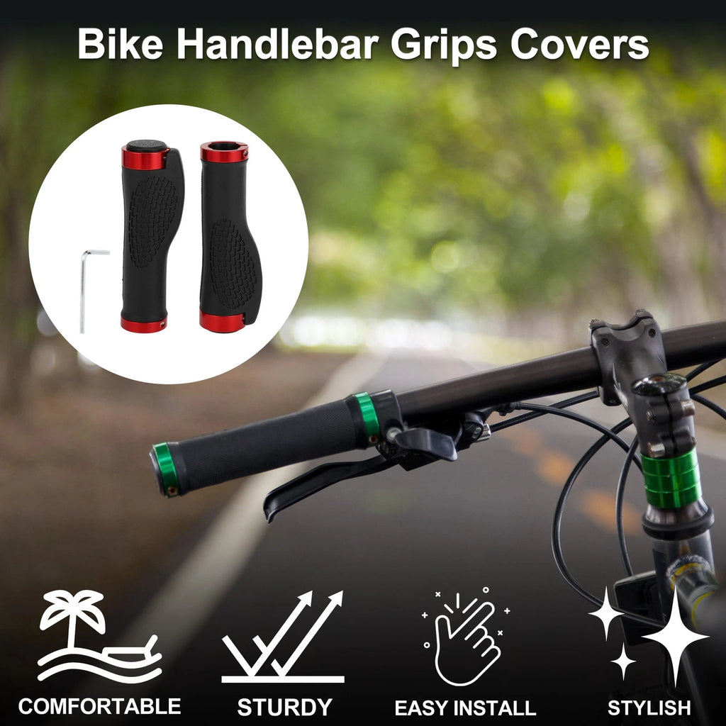 Bike Handlebar Grips 125mm Lightweight MTB End Grips Protector 1 Set (—)