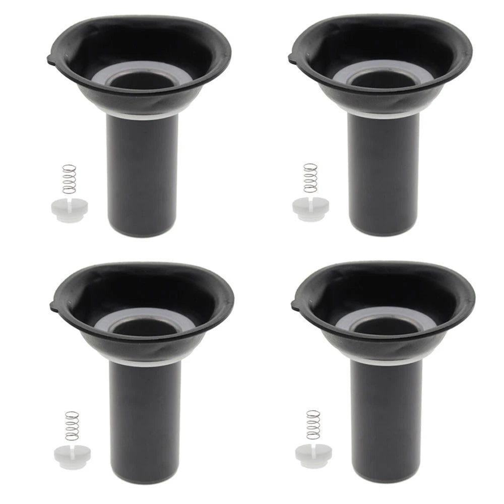Set of 4 Carburetor Diaphragm Plunger Vacuum Kit for Yamaha VMX1200 XVZ1200D