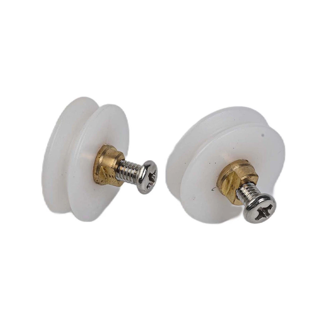 Set of 4 Rust Resistant Shower Door Rollers 22mm Grooved