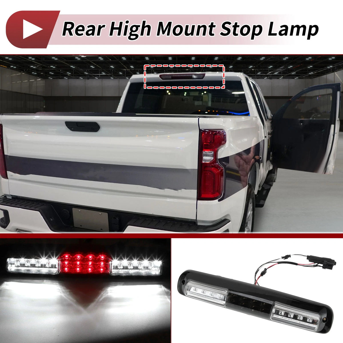 LED Third Brake Light Assembly for Chevrolet Silverado 1500 (1999–2006)