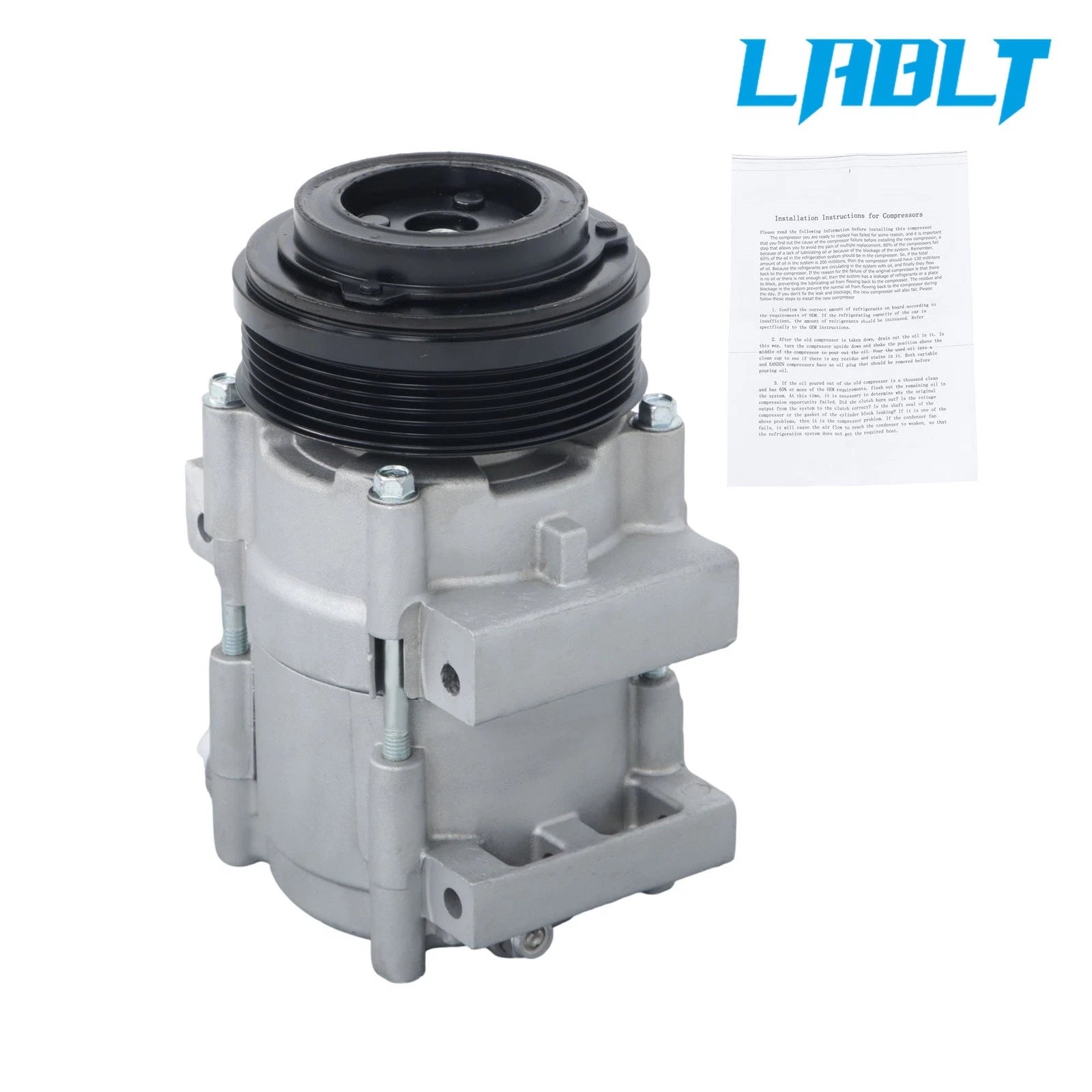 AC Compressor for Ford E-150 E-250 E-350 E-450 Mustang 4.6L 5.4L (1992–2021)