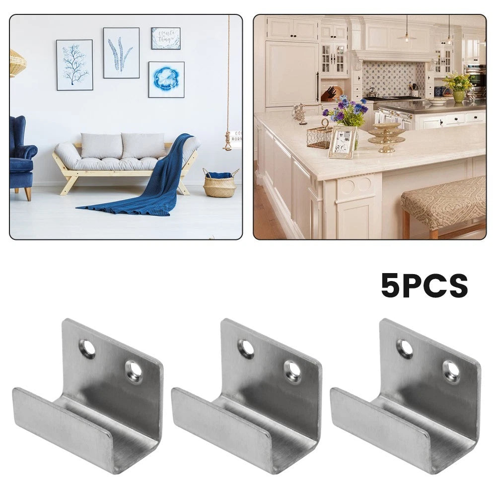 Set of 5 Stainless Steel Hooks for Hanging Tiles and Billboards