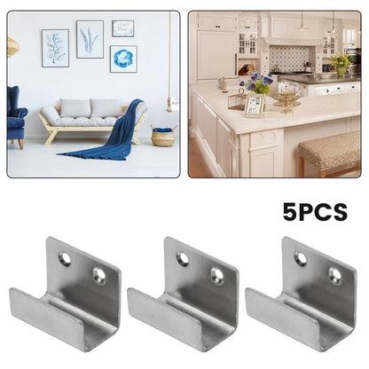Set of 5 Stainless Steel Hooks for Hanging Tiles and Billboards