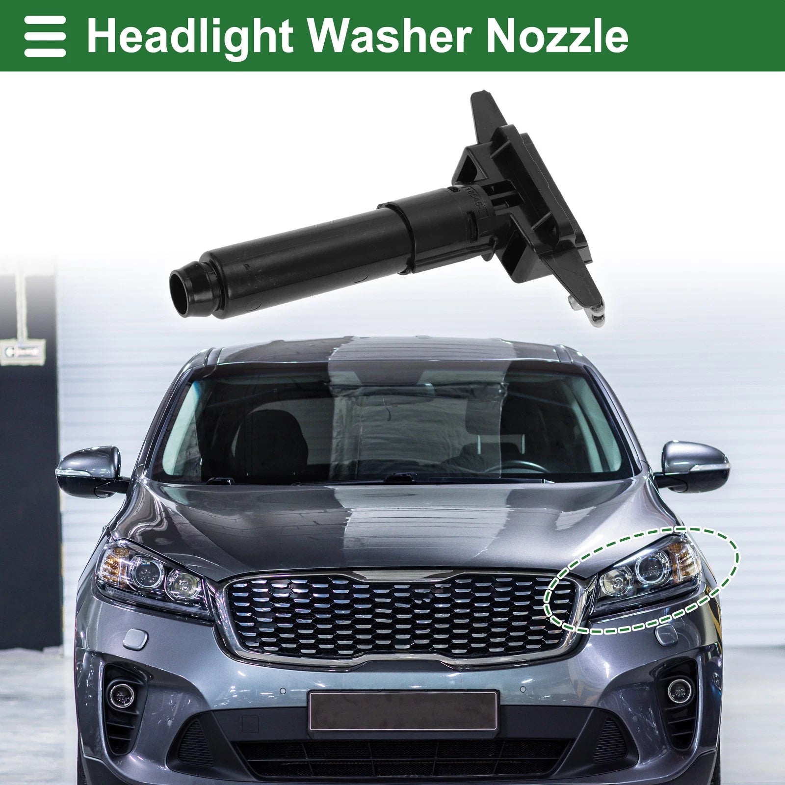 Front Driver Side Headlight Washer Nozzle Replacement for Honda CR-V (2015–2020)